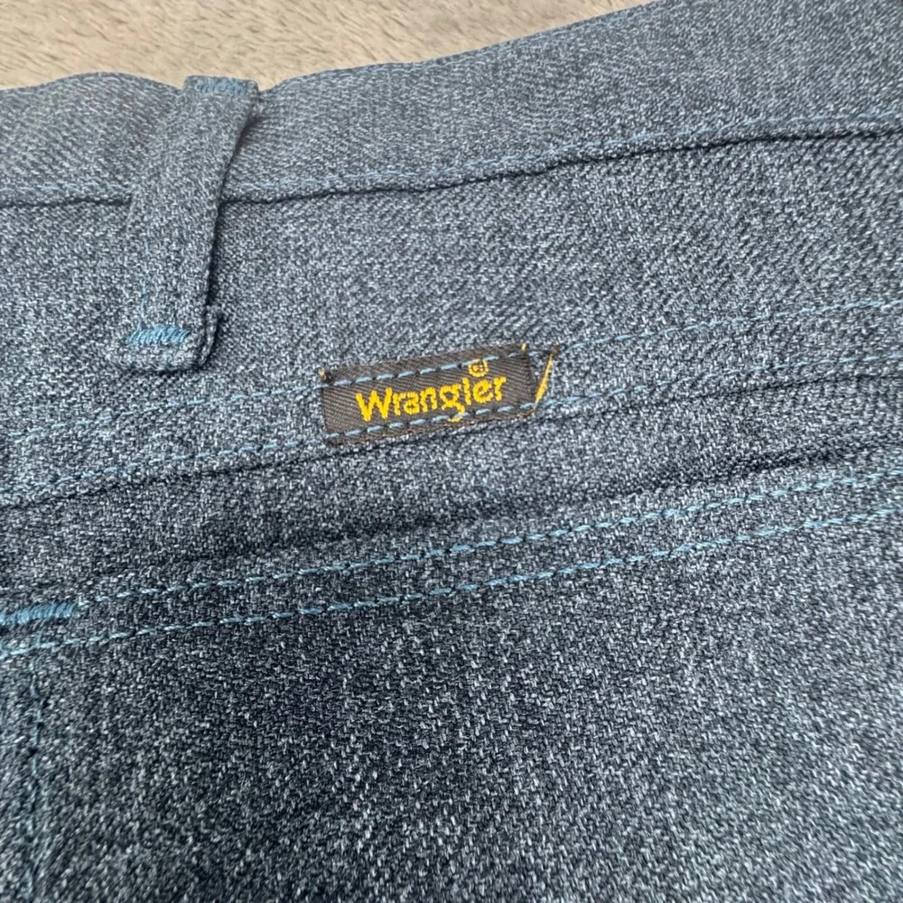 Wrangler Dress Jeans‎ Mens 40x30 Blue Gray Good Heathered Western 82HU Polyester